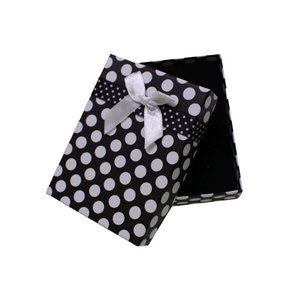 Polka Dot Mix color Rectangle Box with Bow